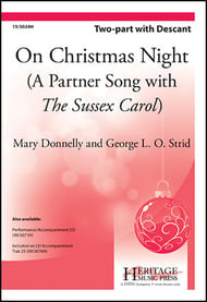 On Christmas Night Two-Part choral sheet music cover Thumbnail